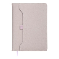 Щоденник датований 2026 SAVANA, A5, лавандовий, штуч.шкіра Buromax BM.21148-39