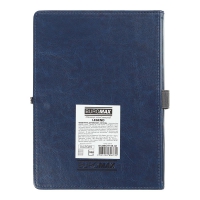 Щоденник датований 2026 LEGEND, A5, синій, штуч.шкіра Buromax BM.21149-02