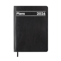 Щоденник датований 2026 MEMORY, A5, чорний, штуч.шкіра Buromax BM.21151-01