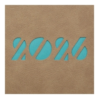 Дневник датированный 2026 INVISIBLE, A5, бежевый, штуч.кожа Buromax BM.21154-28