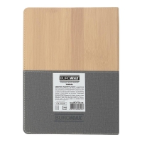 Дневник датированный 2026 CORAL, A5, серый, штуч.кожа Buromax BM.21155-09