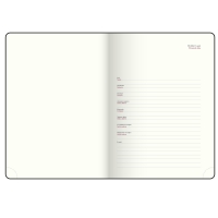 Дневник датированный 2026 BLOOM, A5, бежевый, штуч.кожа Buromax BM.21156-11