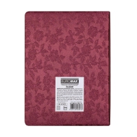 Дневник датированный 2026 BLOOM, A5, темно-красный, штуч.кожа Buromax BM.21156-13