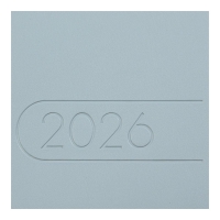 Щоденник датований 2026 LIGHT MORANDI, A5, світло-синій, штуч.шкіра Buromax BM.21158-30