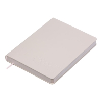 Щоденник датований 2026 LIGHT MORANDI, A5, молочний, штуч.шкіра Buromax BM.21158-37