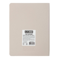 Щоденник датований 2026 LIGHT MORANDI, A5, молочний, штуч.шкіра Buromax BM.21158-37