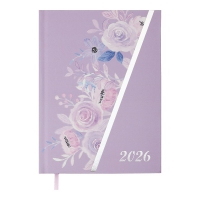 Щоденник датований поліграфічний PASSION 2026, A5, рожевий Buromax BM.21160-10