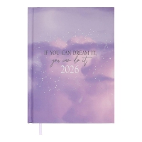 Щоденник датований поліграфічний MELODY 2026, A5, фіолетовий Buromax BM.21163-07