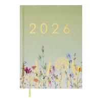 Щоденник датований поліграфічний MELODY 2026 , A5, світло-зелений Buromax BM.21163-15