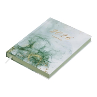 Щоденник датований поліграфічний MIST 2026, A5, зелений Buromax BM.21164-04