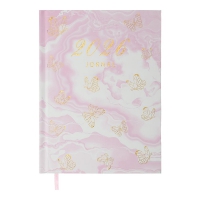 Щоденник датований поліграфічний MIST2026, A5, світло-рожевий Buromax BM.21164-43