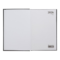 Дневник датированный 2026 SIMPLE, A5, серый, бумвинил Buromax BM.21166-09