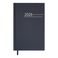 Дневник датированный 2026 ZEST, A5, синий, бумвинил Buromax BM.21167-02