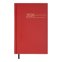 Щоденник датований 2026 ZEST, A5, червоний, бумвініл Buromax BM.21167-05