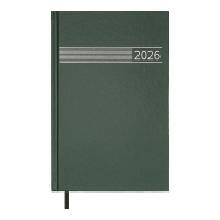Щоденник датований 2026 TIME, A5,зелений , бумвініл Buromax BM.21168-04