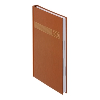 Щоденник датований 2026 TIME, A5, коричневий, бумвініл Buromax BM.21168-25