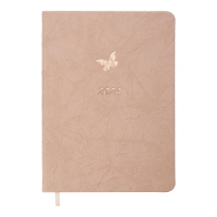 Дневник датированный 2024 DOLCE, A5, розовый, штуч. кожа/поролон Buromax BM.2140-10