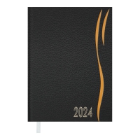 Щоденник датований 2024 WAVE, A5, помаранчевий Buromax BM.2147-11