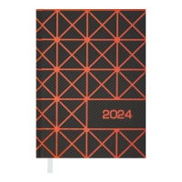 Щоденник датований 2024 LINEA, A5, помаранчевий Buromax BM.2151-11