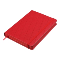Дневник датированный 2024 CASTELLO, A5, красный, штуч. кожа/поролон Buromax BM.2152-05