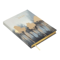 Щоденник датований поліграфічний FILLING   2026 , A5, золотий Buromax BM.2162-23