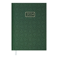 Дневник датированный 2024 VELVET, A5, зеленый Buromax BM.2163-04