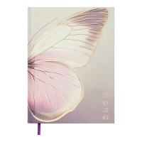 Щоденник датований поліграфічний SPOLETO   2026 , A5, рожевий Buromax BM.2168-10