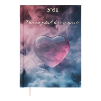 Дневник датированный полиграфический ROMANTIC 2026, A5, аквамарин Buromax BM.2170-17