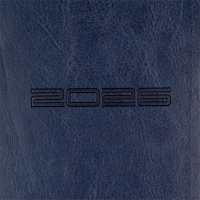 Щоденник датований 2026 IDEAL, A5, синій, штуч. шкіра Buromax BM.2175-02