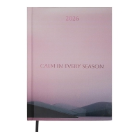 Дневник датированный полиграфический MIRACLE 2026, A5, розовый Buromax BM.2179-10