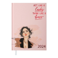 Дневник датированный 2024 WOMEN, A5, св.розовый Buromax BM.2181-43