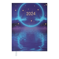 Дневник датированный 2024 ONLY, A5, фиолетовый Buromax BM.2183-07