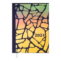 Дневник датированный 2024 FANCY, A5, фиолетовый Buromax BM.2186-07