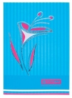 Книга обліку "Квіти" 80 арк., А4, блакитний Buromax
