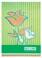 Книга обліку "Квіти" 80 арк., А4, салатовий Buromax