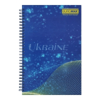 Зошит для нотаток MY COUNTRY, B5, 96 арк., клітинка, тверда обкладинка з ламінацією Buromax BM.2413