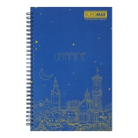 Зошит для нотаток MY COUNTRY, B5, 96 арк., клітинка, тверда обкладинка з ламінацією Buromax BM.2413