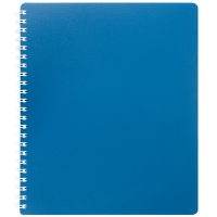 Зошит на пружині CLASSIC B5, 80 арк, кліт., синій, пласт.обкл. Buromax BM.2419-002