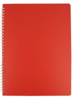 Книжка записн. на пруж. "BARK" А4, 60арк.,кл., пластик.обкл., червоний Buromax BM.24454154-05