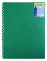 Тетрадь на пружине CLASSIC А4, 80 л, кл., зеленый, пласт.обкл. Buromax BM.2446-004