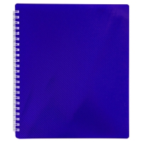 Зошит на пружині COBALT В5, 96 арк, кліт., синій, пласт.обкл. Buromax