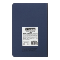 Щоденник датований 2026 STEEL, A6, синій, штуч. шкіра Buromax BM.2517-02