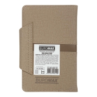 Щоденник датований 2026 NAVIGATOR, A6, світло-коричневий, штуч. шкіра/поролон Buromax BM.2520-18