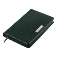 Дневник датированный 2024 SALERNO, A6, зеленый, штуч. кожа Buromax BM.2530-04