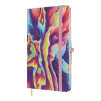 Книжка записна INFINITY, на гумці, 136х207мм, 96 арк., кліт., офсет крем., тв.лам.обкл., фіолетова Buromax BM.255105-07