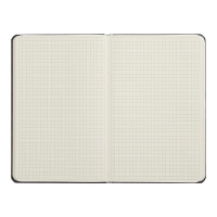 Книжка записная TRENDY, на резинке, 136х207мм, 96 л., клит., офсет крем., тв.лам.обкл., черная Buromax BM.255111-01