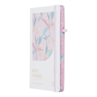 Книжка записная ESSENCE, на резинке, А5, 80 л., клетка., офсет крем., тв.лам.обл., белая Buromax BM.255124-12