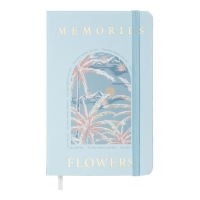 Книжка записная ESSENCE, на резинке, А6, 80 л., клетка., офсет крем., тв.лам.обл., белая Buromax BM.256104-12