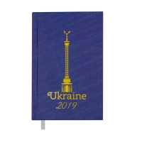 Щоденник датований 2019 UKRAINE, A6, 336 арк., синій Buromax