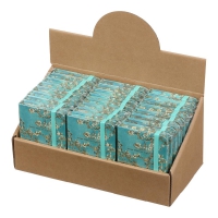 Книга записная ALMOND BRANCHES, на резинке, А7, 80 л., клетка., офсет крем., тв.лам.обл., бирюзовая Buromax BM.257101-06